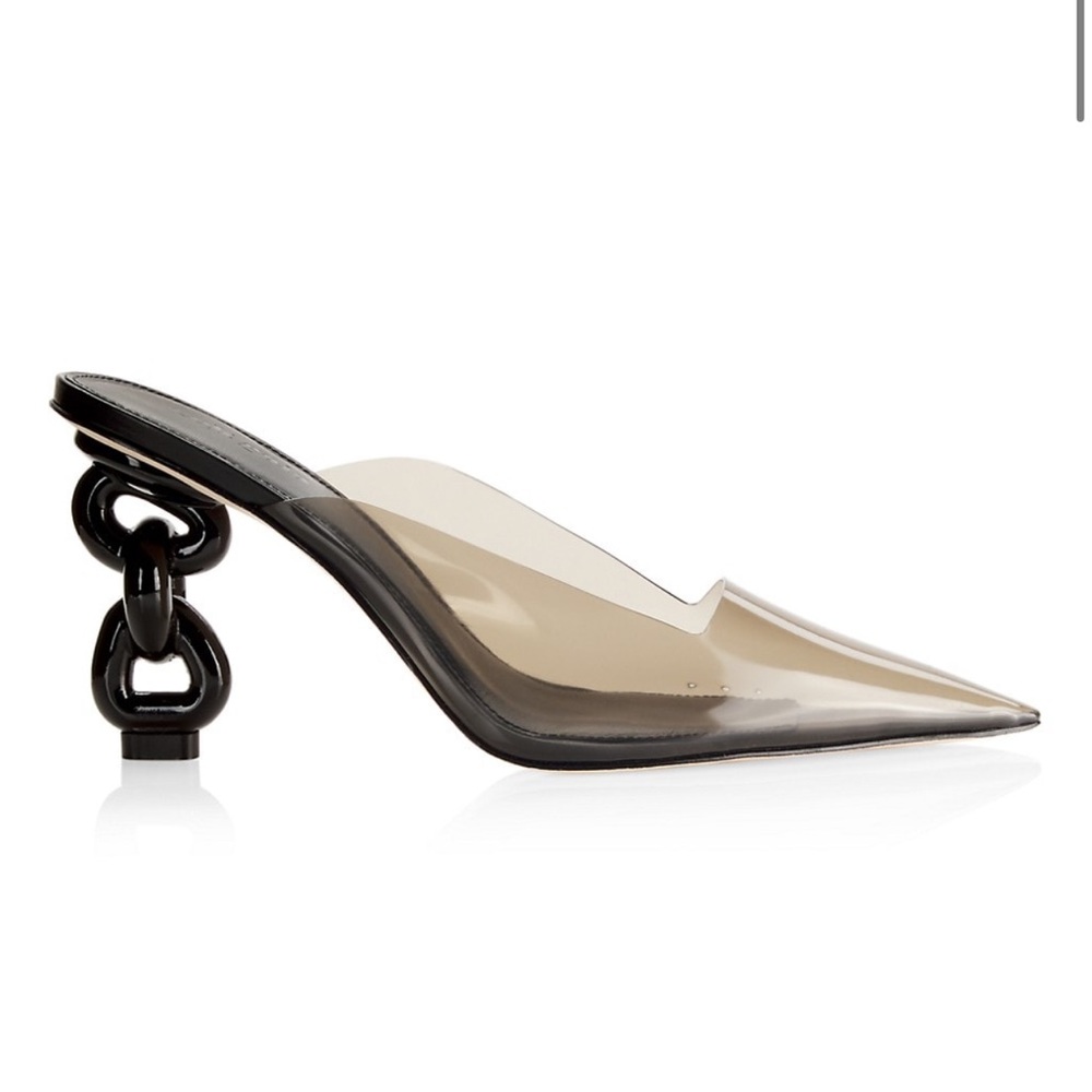 Cult Gaia Carmen Chain-Heel Mules